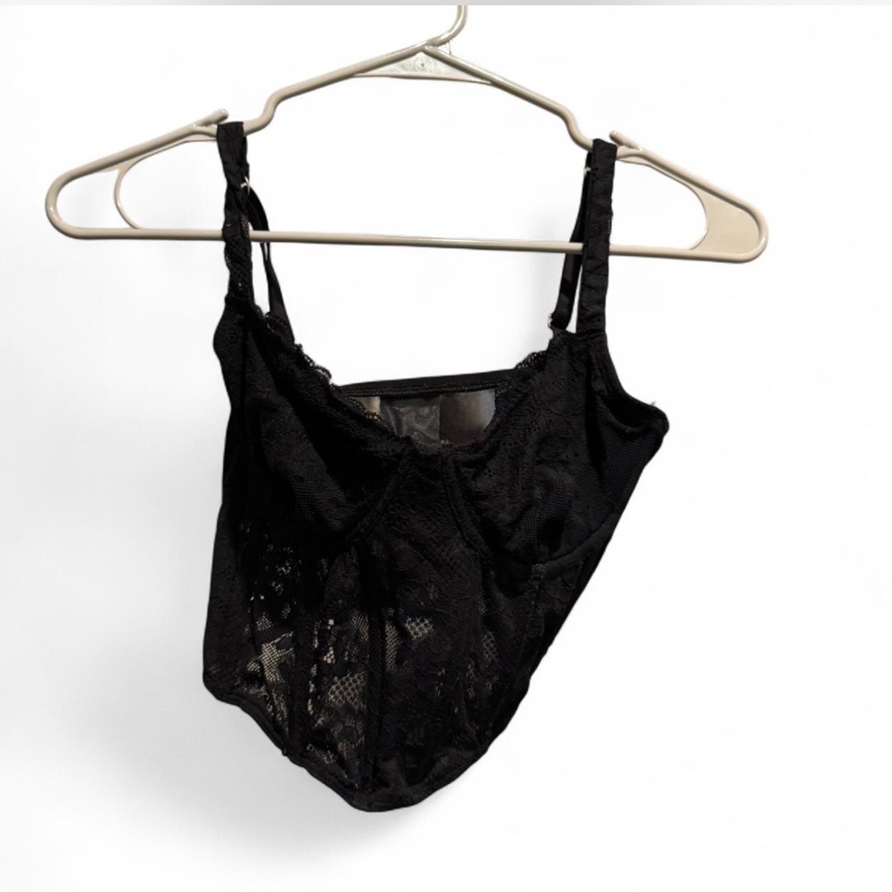 Gilly Hicks Black Lace Corset